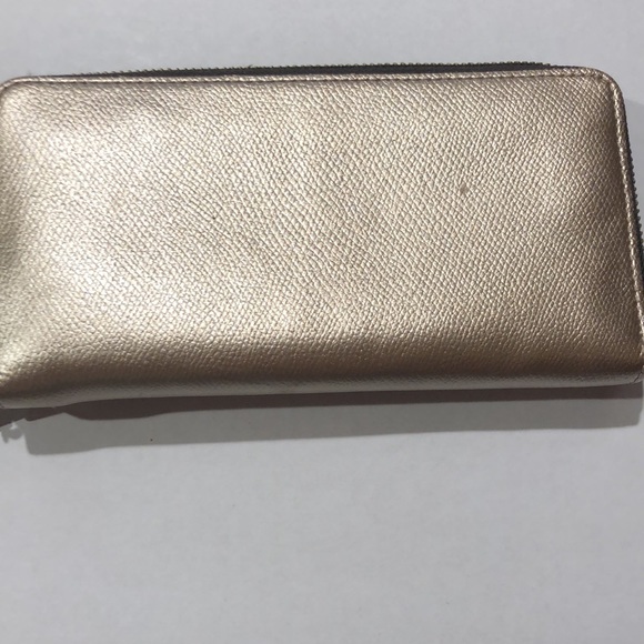 Coach metallic leather wallet - Picture 4 of 6